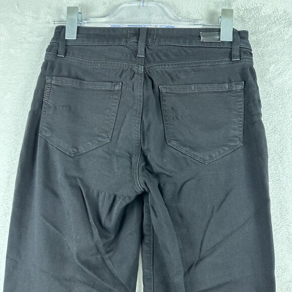 Paige Hoxton Ultra Skinny Jeans Womens Size 25 Mid Rise Dark Wash Black - Picture 4 of 12